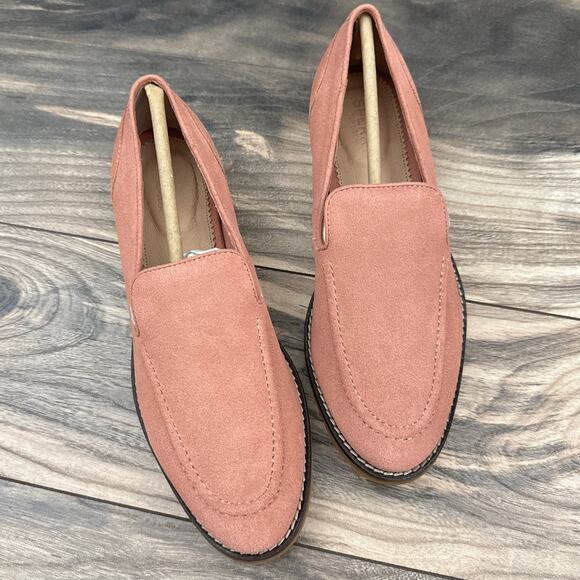 NIB Sperry Top Sider 8.5M Fairpoint Suede Rose Loafer Flats - Picture 2 of 10
